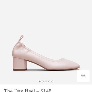 Blush Everlane Day Heel with box